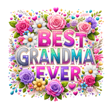 Load image into Gallery viewer, Best Grandma Ever Shirt | Mothers Day Floral DTF Print