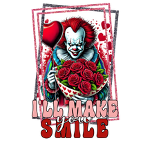 Load image into Gallery viewer, I'll Make You Smile - Pennywise Card Style Valentine's Shirt