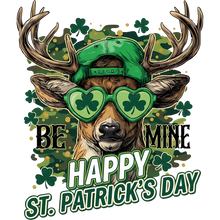 Load image into Gallery viewer, Be Mine - Happy St. Patrick's Day Deer T-Shirt