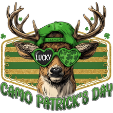 Load image into Gallery viewer, Lucky Stripes - St. Patrick's Day Deer T-Shirt