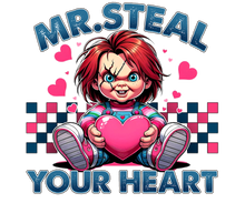 Load image into Gallery viewer, Mr. Steal Your Heart - Chucky Horror Valentine's Shirt