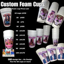 Load image into Gallery viewer, Custom Foam Cups - Dons Custom Apparel