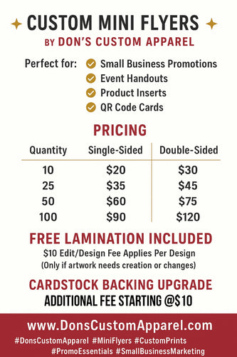 Mini Flyer 4x6
