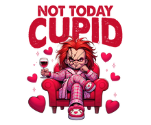 Load image into Gallery viewer, Not Today Cupid - Chucky Horror Valentine's Shirt
