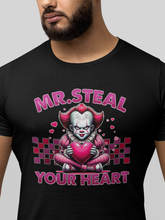 Load image into Gallery viewer, Mr. Steal Your Heart - Pennywise Horror Valentine's Shirt