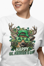 Load image into Gallery viewer, Be Mine - Happy St. Patrick's Day Deer T-Shirt