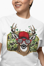 Load image into Gallery viewer, Lucky Charm - Red Hat Edition St. Patrick's Day Deer T-Shirt