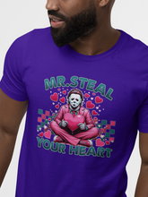 Load image into Gallery viewer, Mr. Steal Your Heart - Michael Myers Horror Valentine's Shirt