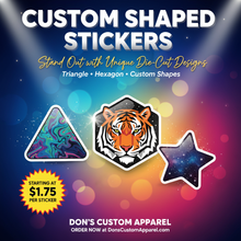 Load image into Gallery viewer, Custom Shaped Stickers Ad - Minimal Version