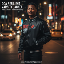 Load image into Gallery viewer, DCA Varsity Jacket - Black