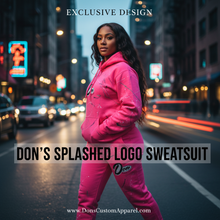 Load image into Gallery viewer, Don's Splashed Logo Sweatsuit - Female Version 3