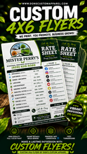 Load image into Gallery viewer, Premium 4x6 Cardstock Menus, Invites &amp; Flyers (260gsm)