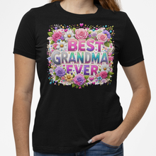 Load image into Gallery viewer, Best Grandma Ever Shirt | Mothers Day Floral DTF Print