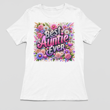 Load image into Gallery viewer, Best Auntie Ever Shirt | Mother's Day Floral DTF Print