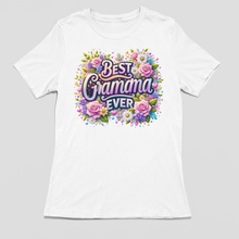 Load image into Gallery viewer, Best Gramama Ever Shirt | Mothers Day Floral DTF Print
