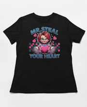 Load image into Gallery viewer, Mr. Steal Your Heart - Chucky Horror Valentine's Shirt