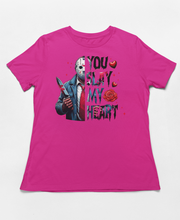 Load image into Gallery viewer, "You Slay My Heart" Jason - Horror Valentine's Shirt