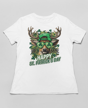 Load image into Gallery viewer, Be Mine - Happy St. Patrick's Day Deer T-Shirt