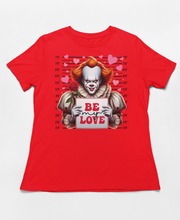 Load image into Gallery viewer, Be My Love - Pennywise Mugshot Horror Valentine's Shirt