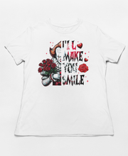 Load image into Gallery viewer, I'll Make You Smile - Pennywise Horror Valentine's Shirt