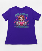 Load image into Gallery viewer, Mr. Steal Your Heart - Chucky Horror Valentine's Shirt
