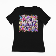 Load image into Gallery viewer, Best Nanny Ever Shirt | Mothers Day Floral DTF Print