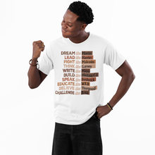 Load image into Gallery viewer, Dream Like Martin Lead Like Harriet T-Shirt - Black History Empowerment
