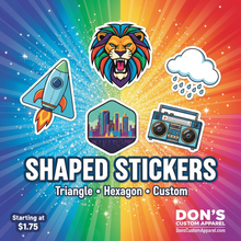 Load image into Gallery viewer, Shaped Stickers Ad 3