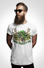 Load image into Gallery viewer, Lucky Stripes - St. Patrick's Day Deer T-Shirt