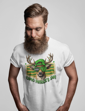 Load image into Gallery viewer, Lucky Stripes - St. Patrick's Day Deer T-Shirt