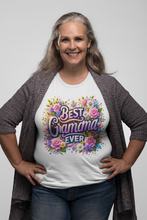 Load image into Gallery viewer, Best Gramama Ever Shirt | Mothers Day Floral DTF Print