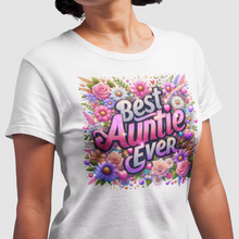 Load image into Gallery viewer, Best Auntie Ever Shirt | Mother's Day Floral DTF Print