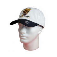 Load image into Gallery viewer, White &amp; Black Eat 2 Survive Hat on Mannequin